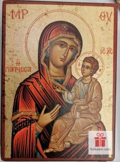 Рисувана икона 02 Св. Богородица с младенеца