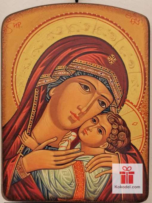 Репродукция икона 040 Св. Богородица с младенеца - Умиление