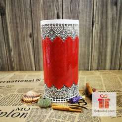 керамична ваза елеганс червена