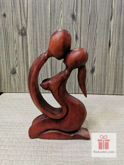Дървена фигура "Мъж и жена" 1 – 25см. Подарък за двойка, Подарък за Свети Валентин, Подарък за влюбени, Подарък за младоженци, сватба
