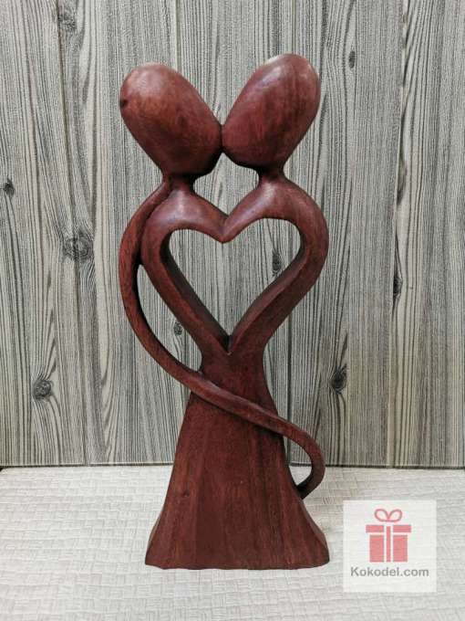 Дървена фигура "Мъж и жена" 3 – 40 см. Подарък за двойка, Подарък за Свети Валентин, Подарък за влюбени, Подарък за младоженци, сватба