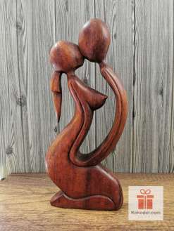 Дървена фигура "Мъж и жена" 4 – 40см. Подарък за двойка, Подарък за Свети Валентин