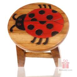 Дървено детско столче - Калинка - ръчна изработка